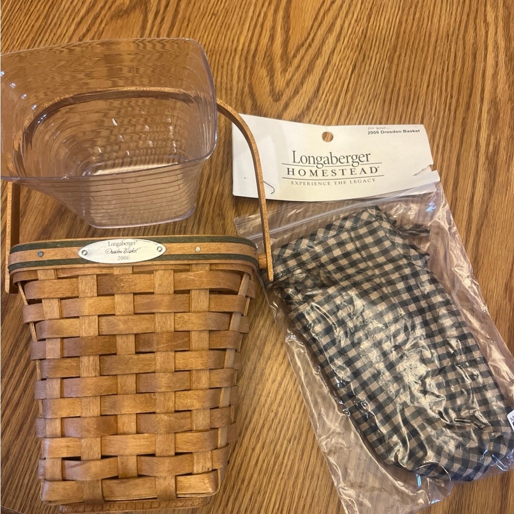Longaberger 2006 Dresden basket set